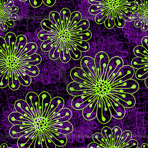 Seamless floral pattern - royalty-free vector clipart