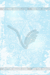 Gentle blue christmas background - vector clipart