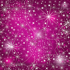 Seamless purple christmas pattern - vector image