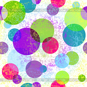Grungy seamless colorful pattern - color vector clipart