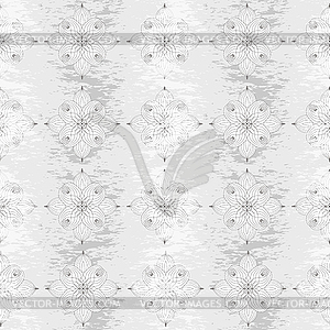 Seamless grungy floral pattern - vector image