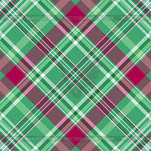 Seamless green-purple checkered pattern - vector image