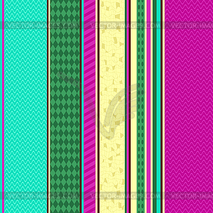 Colorful seamless striped pattern - vector clipart