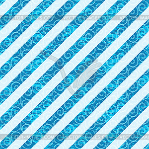 Seamless white-blue diagonal pattern - vector clipart