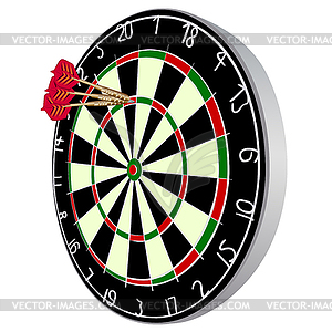 Darts aim - color vector clipart