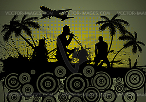 Grunge music srtyle - vector clipart