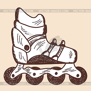 Rollers sketch - vector clipart / vector image