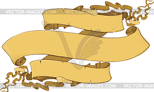Лента баннеры engravin стиль - векторный графический клипарт