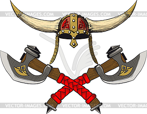 Viking emblem - vector image