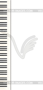 Piano keys - vector image