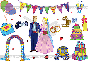 Wedding set - vector clipart / vector image