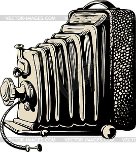 Vintage camera - vector clipart