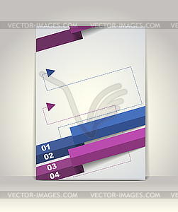 Modern infographics template - vector clip art