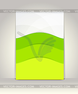 Flyer or brochure template, abstract colorful design - vector image