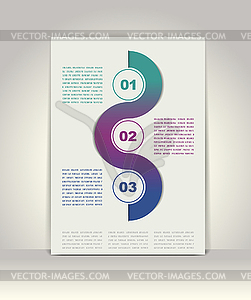 Современный шаблон инфографика - стоковое векторное изображение