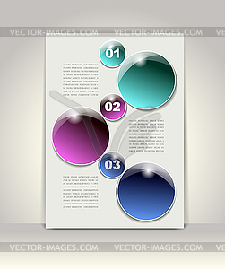 Modern infographics template - vector image