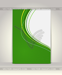 Flyer or brochure template, abstract colorful design - vector EPS clipart