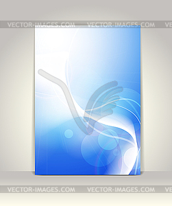 Flyer or brochure template, abstract technology - vector EPS clipart