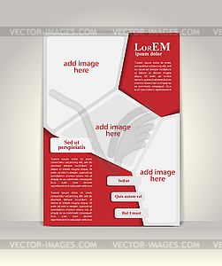 Flyer, brochure or magazine cover template - vector image