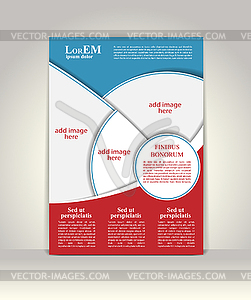 Flyer, brochure or magazine cover template - vector clipart