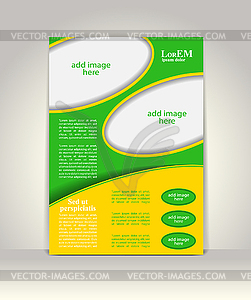 Flyer, brochure or magazine cover template - vector clip art