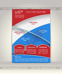 Flyer, brochure or magazine cover template - vector image