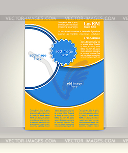 Flyer, brochure or magazine cover template - vector EPS clipart