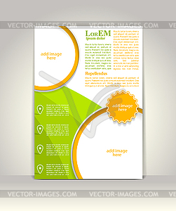 Flyer, brochure or magazine cover template - vector image