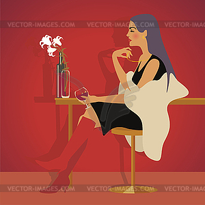 Red wine - vector clipart