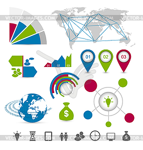 Infographic design elements ideal to display for - vector clipart