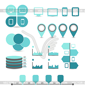 Infographic design elements ideal to display for - vector image