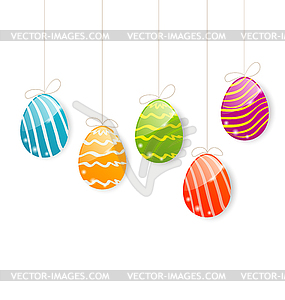 Easter colorful eggs - vector clip art