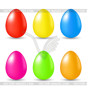 Easter set paschal eggs - vector clip art