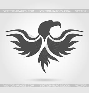 Abstract label of eagle silhouette - vector EPS clipart