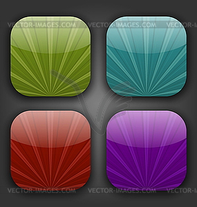 Abstract colorful backgrounds with rays - vector clip art