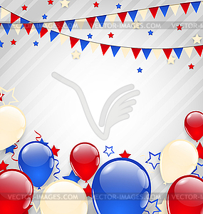 American background for Independence Day - color vector clipart