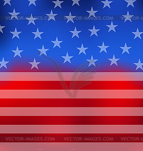 Abstract American Flag for 4th of July - color vector clipart