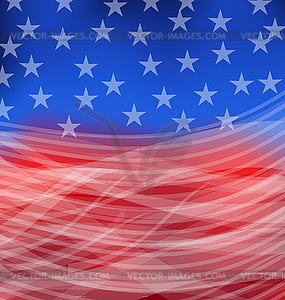 Abstract American Flag for happy 4th of july - vector image