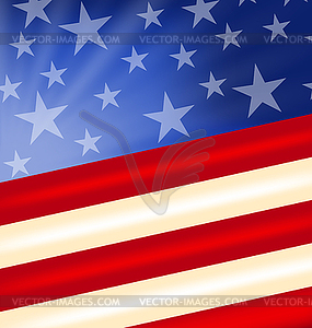 Abstract American Flag for Independence Day - vector clipart