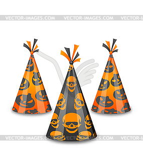 Хэллоуин партийные шляпы - клипарт в векторе / векторное изображение