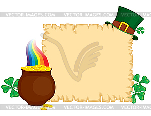 St. Patrick`s Day greeting background - vector clipart