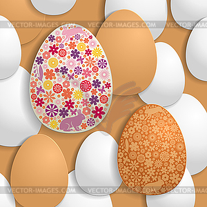 Easter congratulatory background - vector clipart