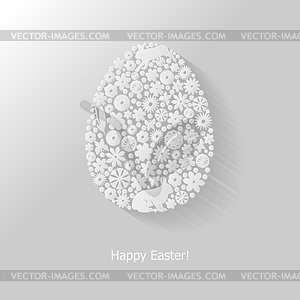 Easter congratulatory background - vector clipart