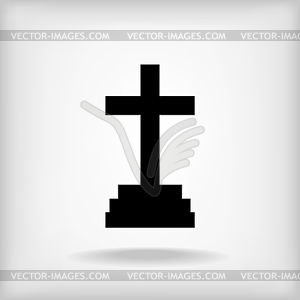 Голгофа значок крест - векторизованное изображение
