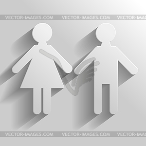 Icons for toilet - vector image