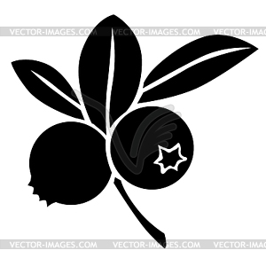 Blueberry - royalty-free vector image