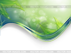Floral environmental frame - vector image