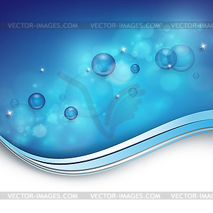 Background with transparent bubbles - vector clip art