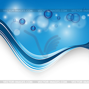 Background with transparent bubbles - royalty-free vector clipart