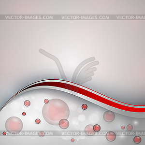 Background with transparent bubbles - vector image